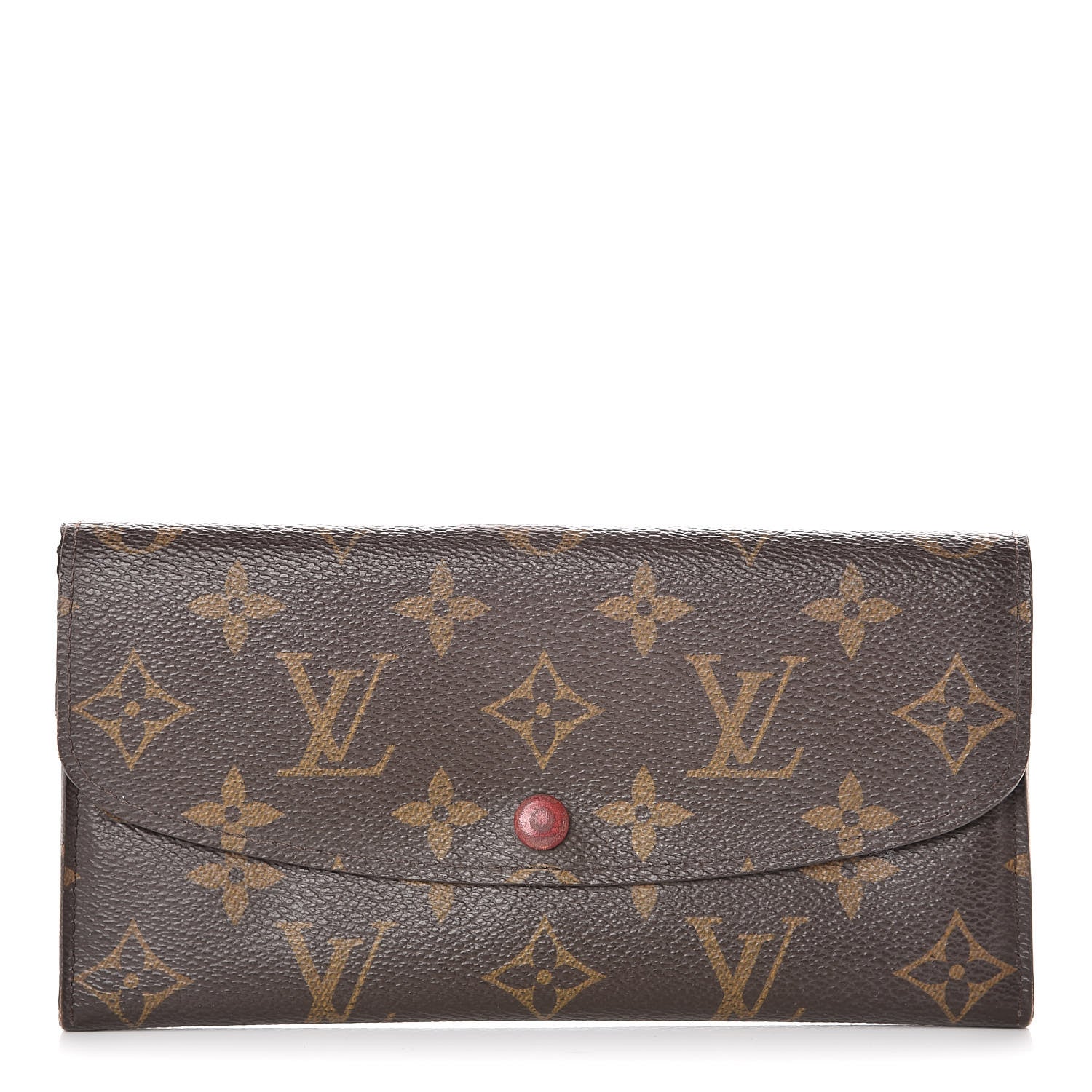 Louis Vuitton Monogram Emilie Wallet Red 1 of 9
