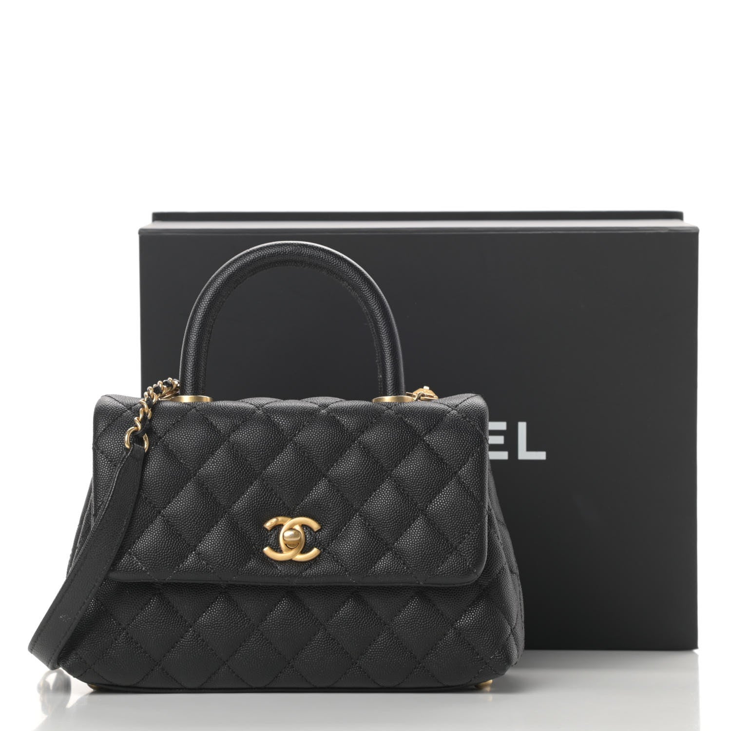 Chanel Caviar Quilted Mini Coco Handle Flap Black 15 of 15