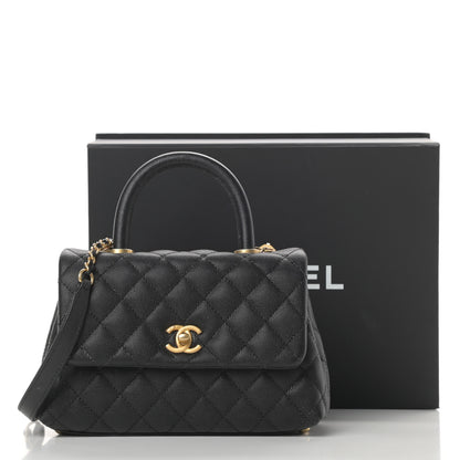 Chanel Caviar Quilted Mini Coco Handle Flap Black 15 of 15