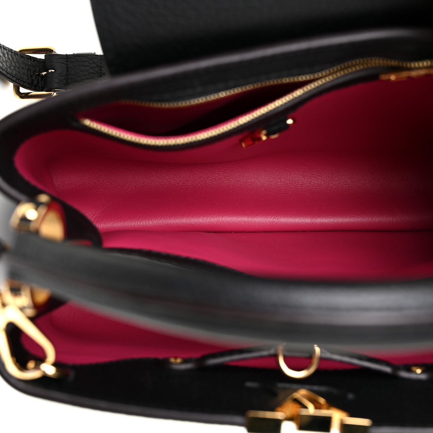 Louis Vuitton Taurillon Capucines BB Black 6 of 10