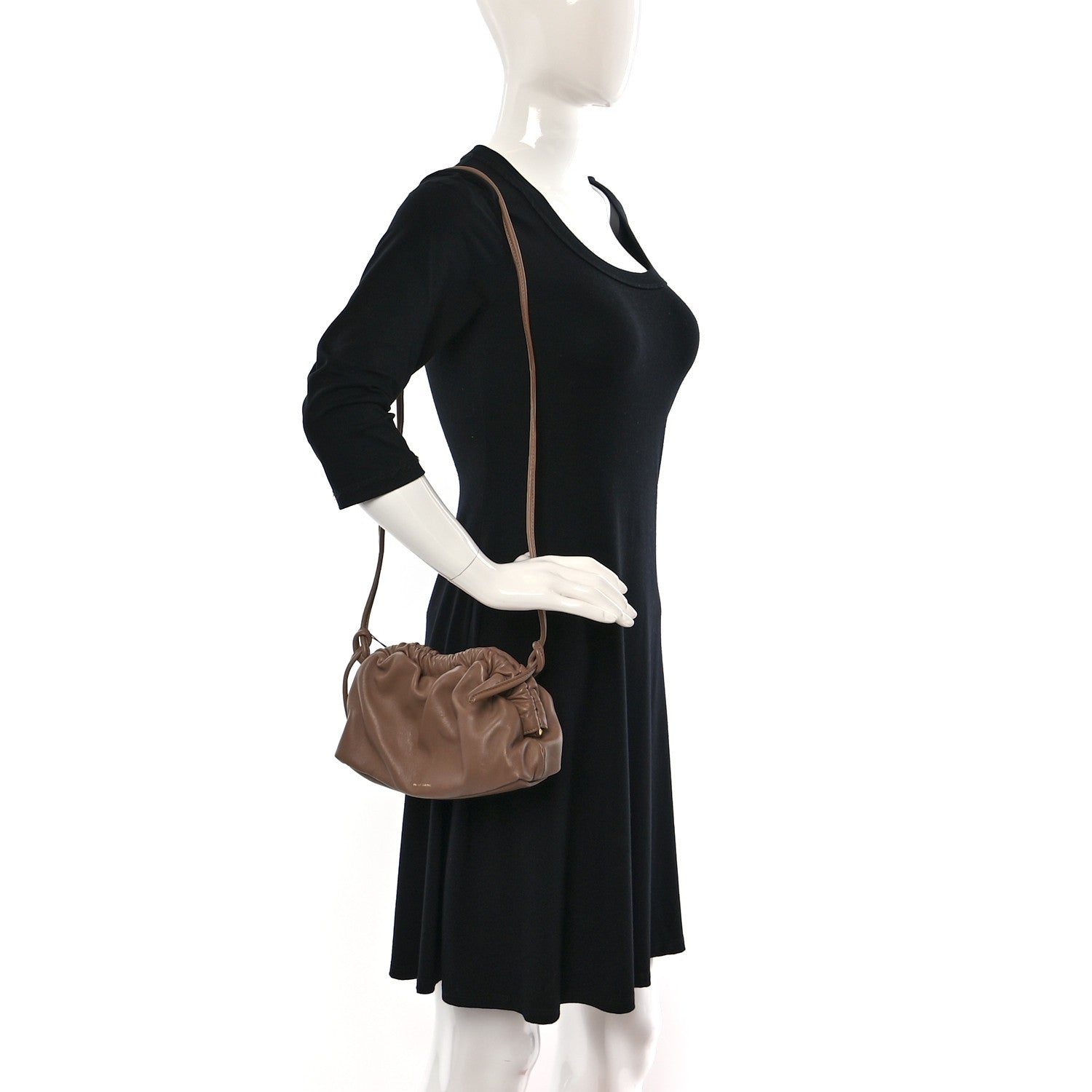 Mansur Gavriel Lambskin Cloud Mini Clutch Biscotto 2 of 8