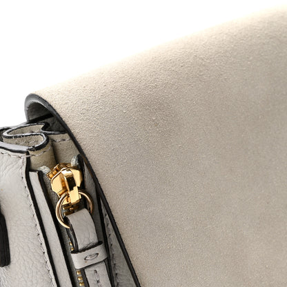 Chloe Suede Calfskin Medium Faye Backpack Airy Grey 12 of 16