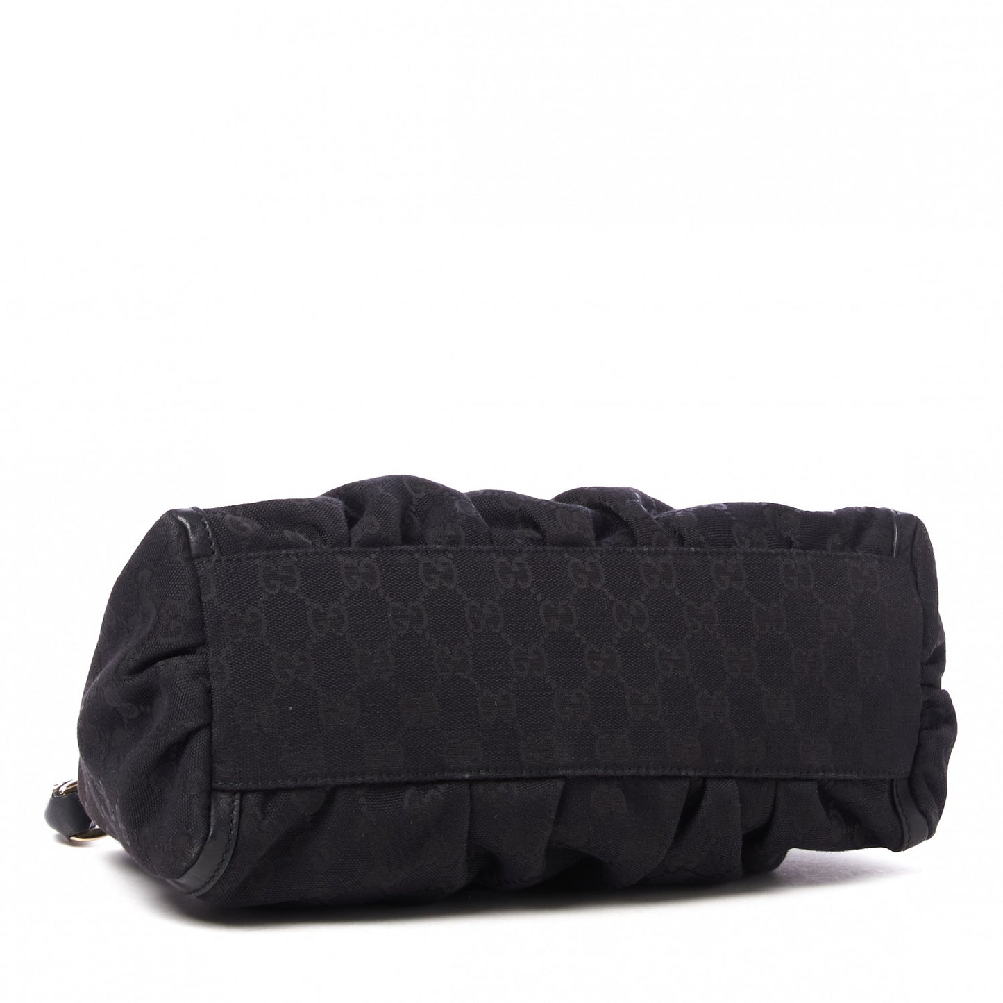 Monogram Medium D Gold Ring Hobo Black