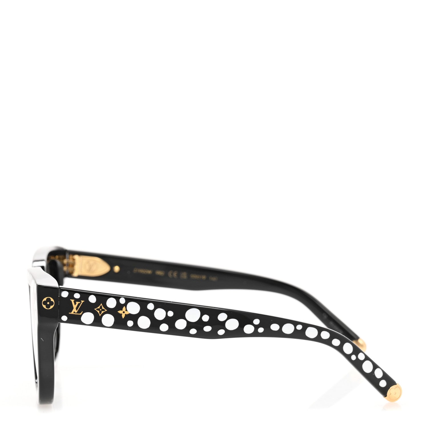 Louis Vuitton LV X YK Acetate Painted Dots Sunglasses Z1902W Black White 3 of 9