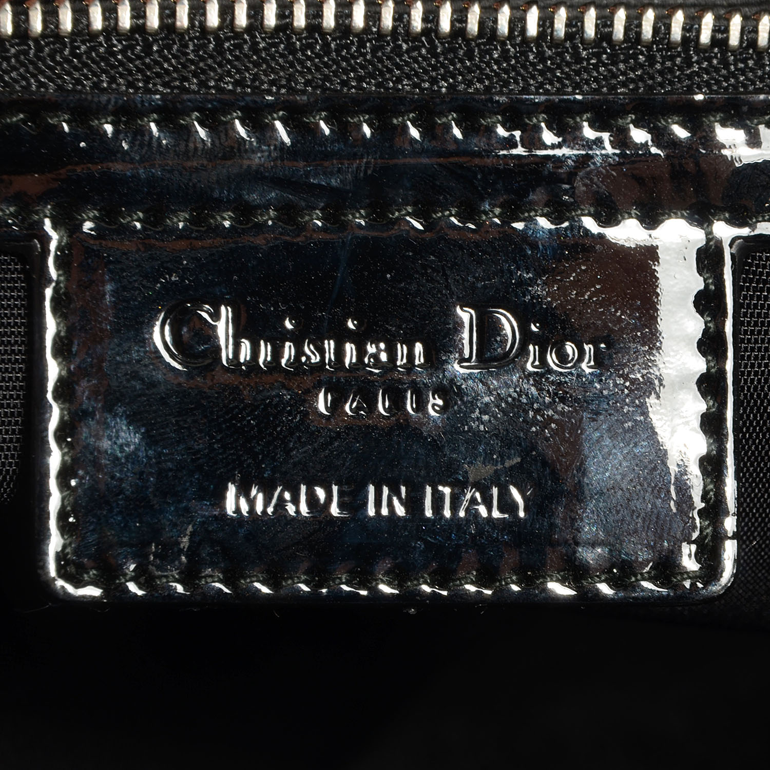 Christian Dior Patent Cannage Medium Granville Tote Black 7 of 13