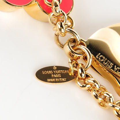 Louis Vuitton Fleur De Monogram Bag Charm Pink 4 of 6
