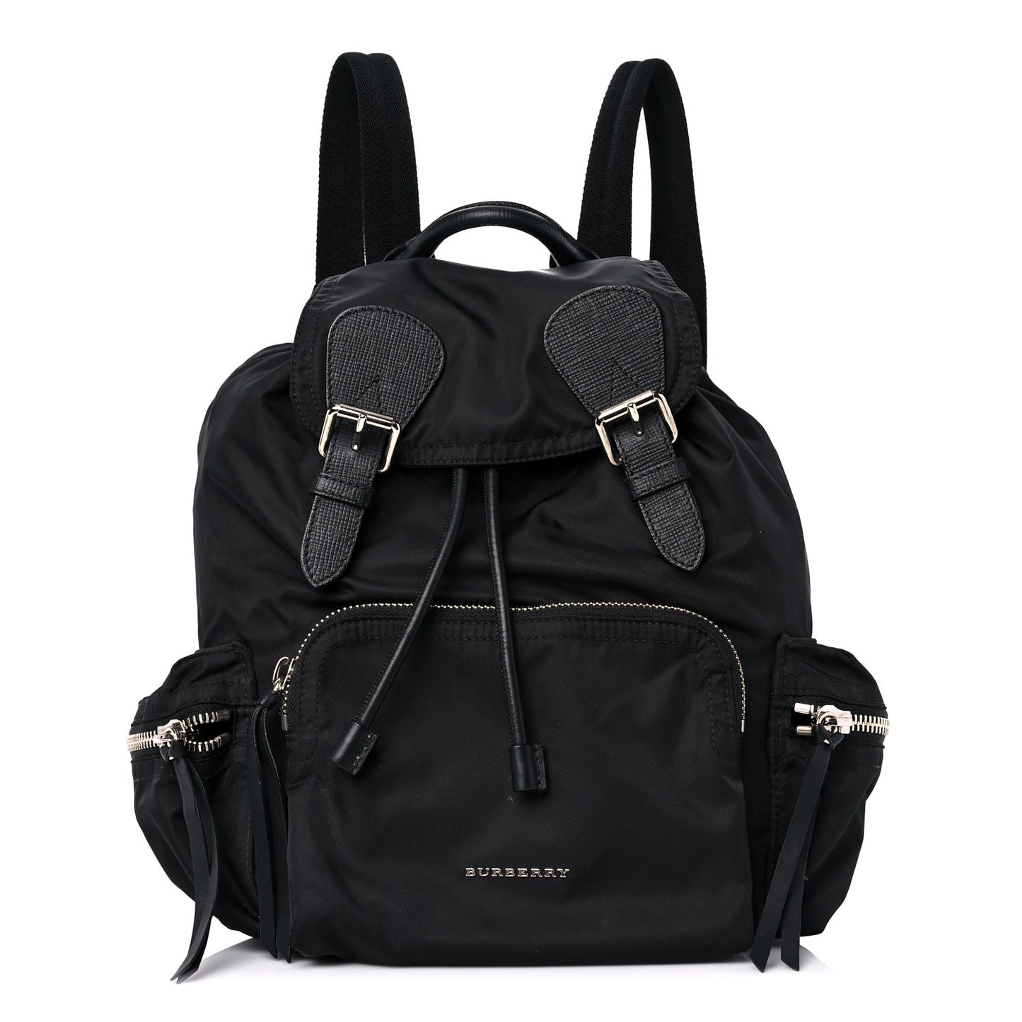 Nylon Small Crossbody Rucksack Backpack Black
