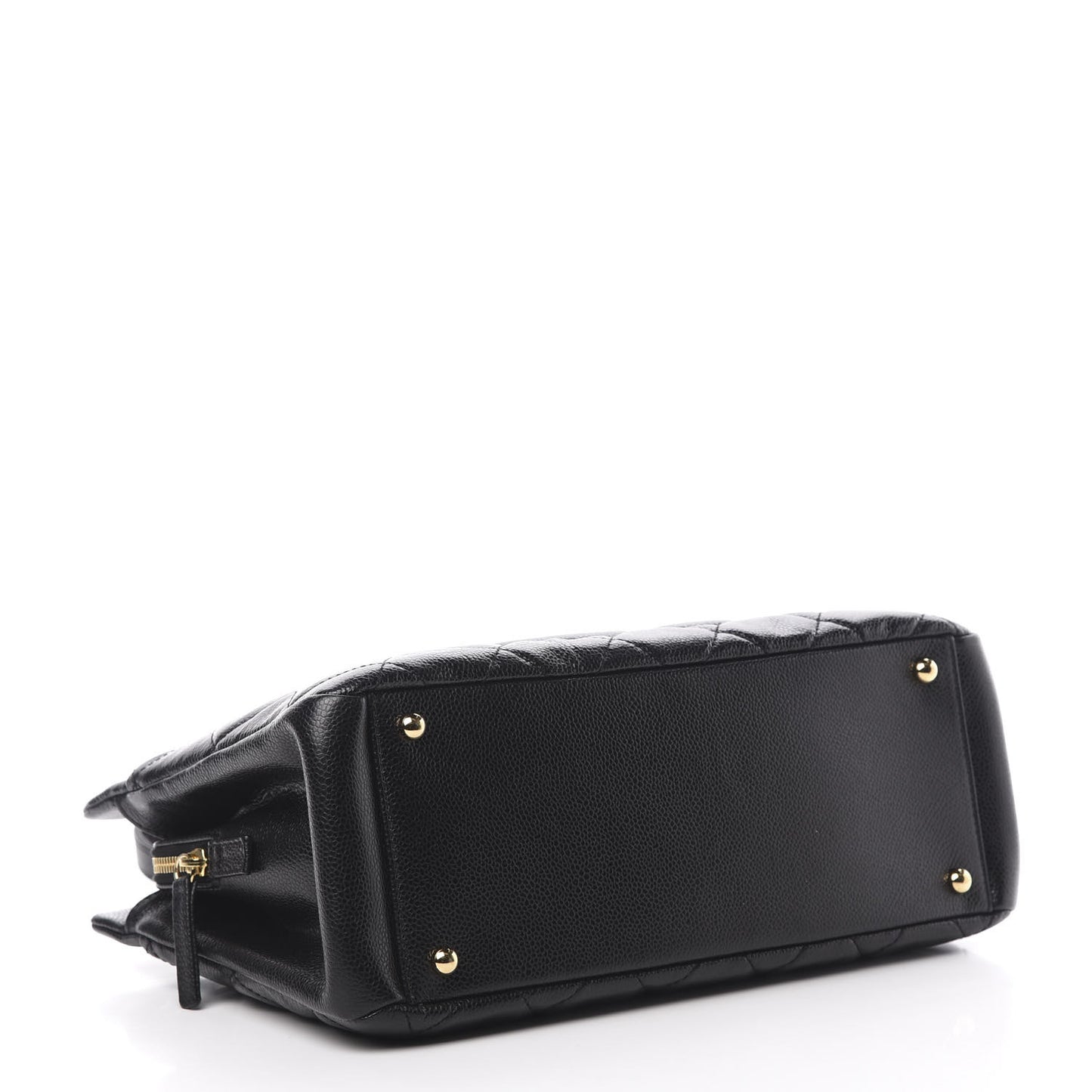Caviar Quilted Timeless CC Soft Tote Black