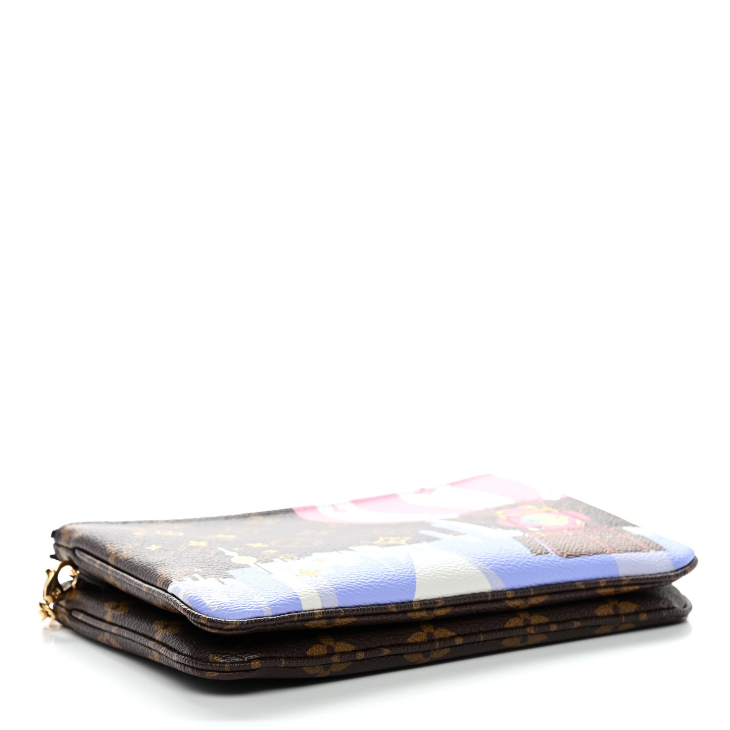 Monogram 2019 Christmas Animation Double Zip Pochette