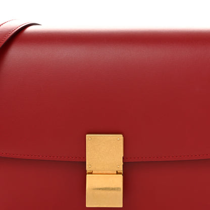 Celine Box Calfskin Medium Classic Box Flap Bag Dark Brick 8 of 13