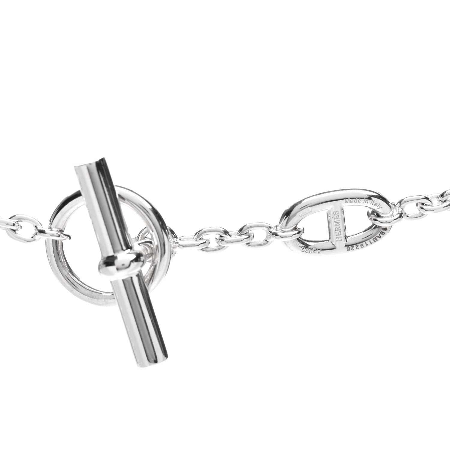 Hermes Sterling Silver Farandole Necklace 120 4 of 5