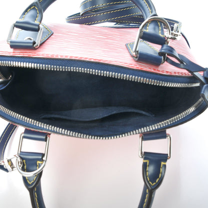 Louis Vuitton Epi Alma BB Denim Red 5 of 6