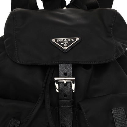 Prada Tessuto Nylon Saffiano Small Backpack Black 7 of 9