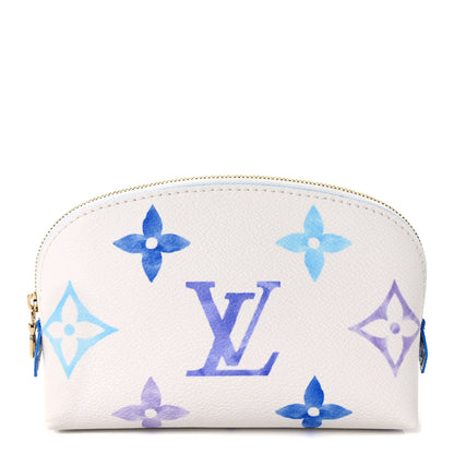 Louis Vuitton Monogram Giant By The Pool Cosmetic Pouch PM Blue 1 of 6
