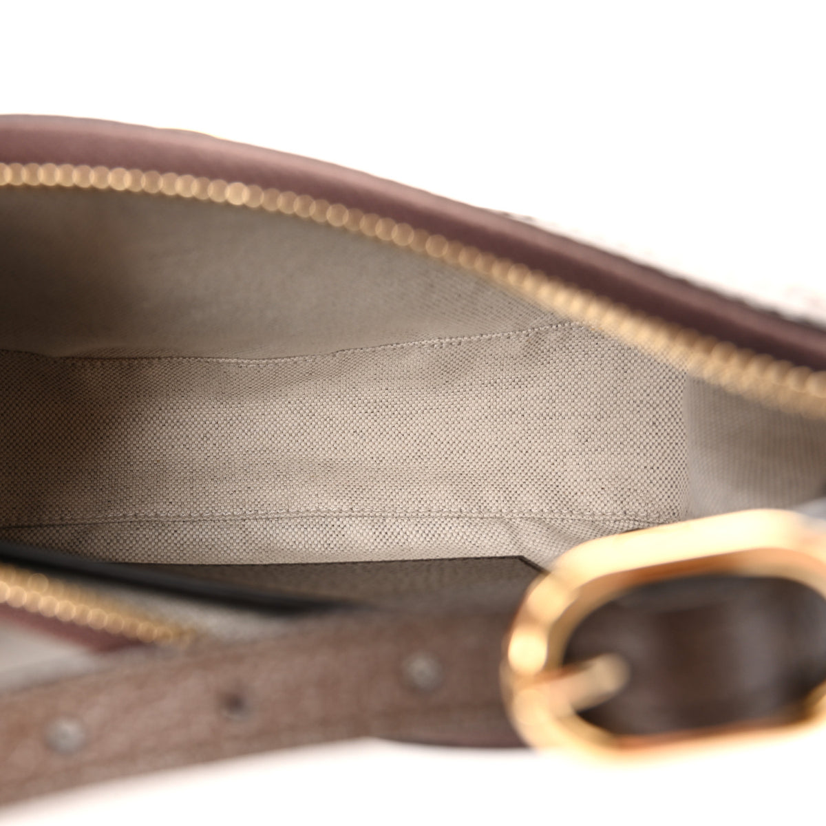 Gucci GG Supreme Monogram Textured Dollar Calfskin Small Ophidia Hobo Beige Ebony New Acero 5 of 10