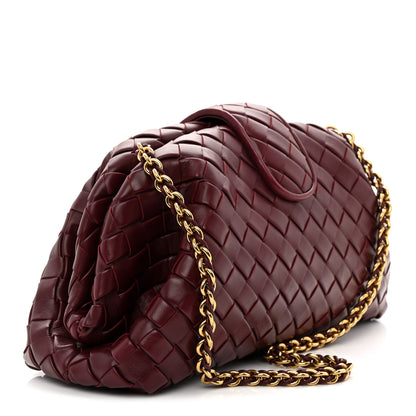Bottega Veneta Nappa Intrecciato Teen The Lauren 1980 Clutch With Chain  Barolo 3 of 10