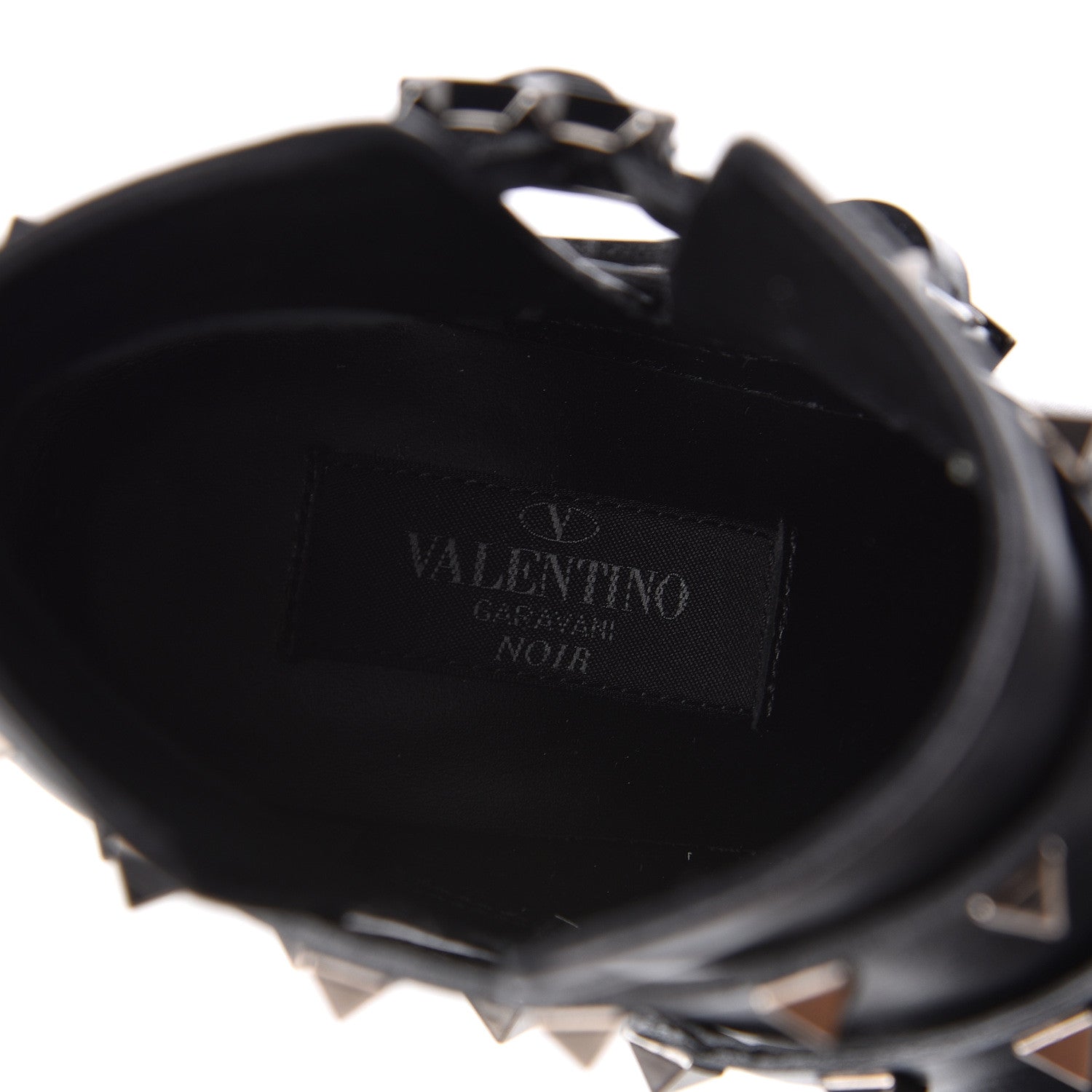 Valentino Garavani Calfskin Rockstud Double Buckle 65mm Ankle Boots 35 Black 7 of 8