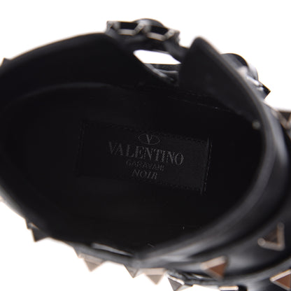 Valentino Garavani Calfskin Rockstud Double Buckle 65mm Ankle Boots 35 Black 7 of 8