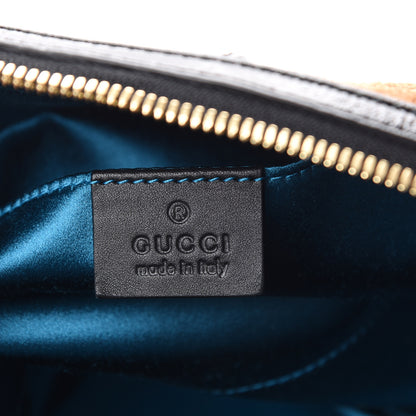 Gucci Suede Patent Web Small Ophidia Dome Shoulder Bag Nocciola Black 5 of 13