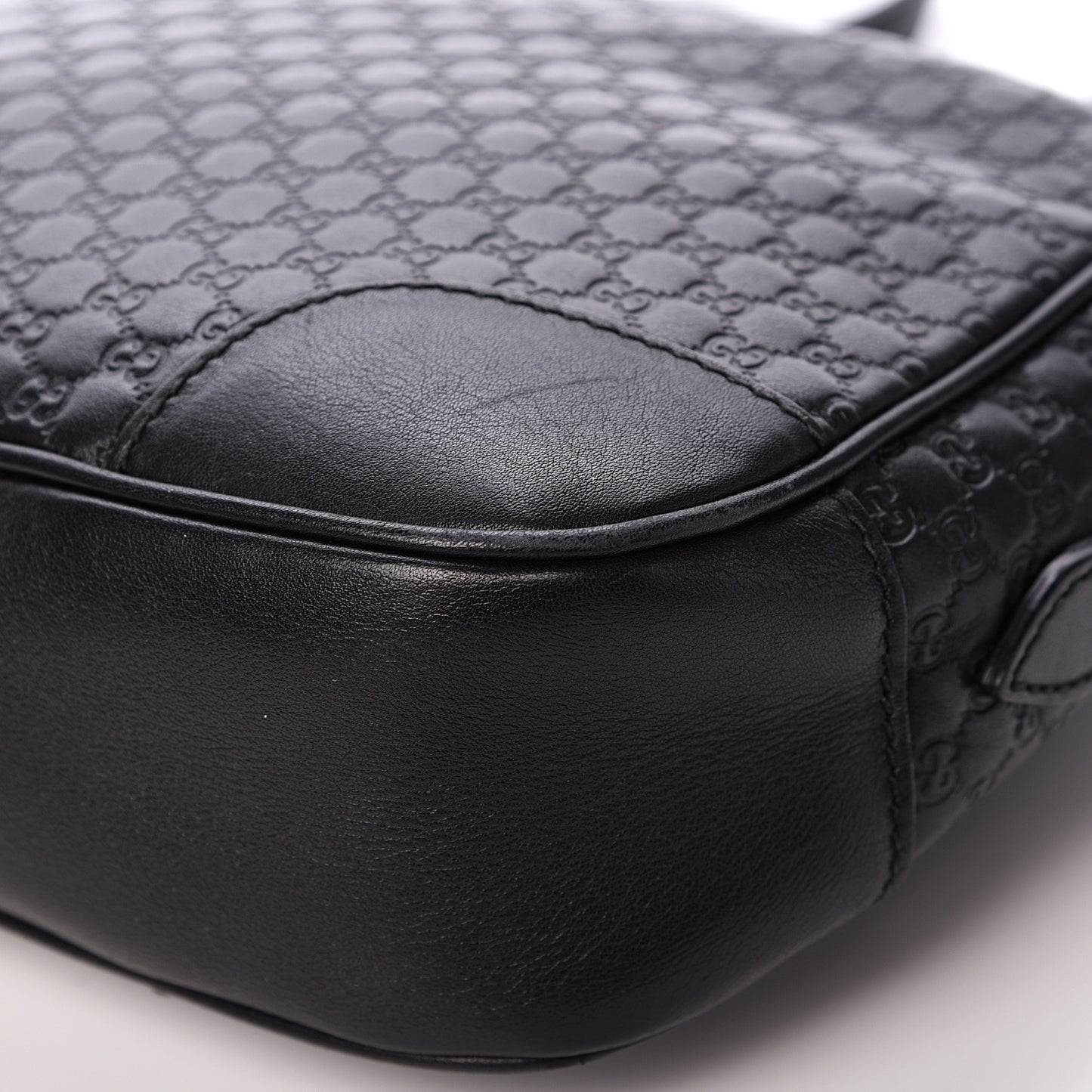 Microguccissima Mini Bree Messenger Bag Black