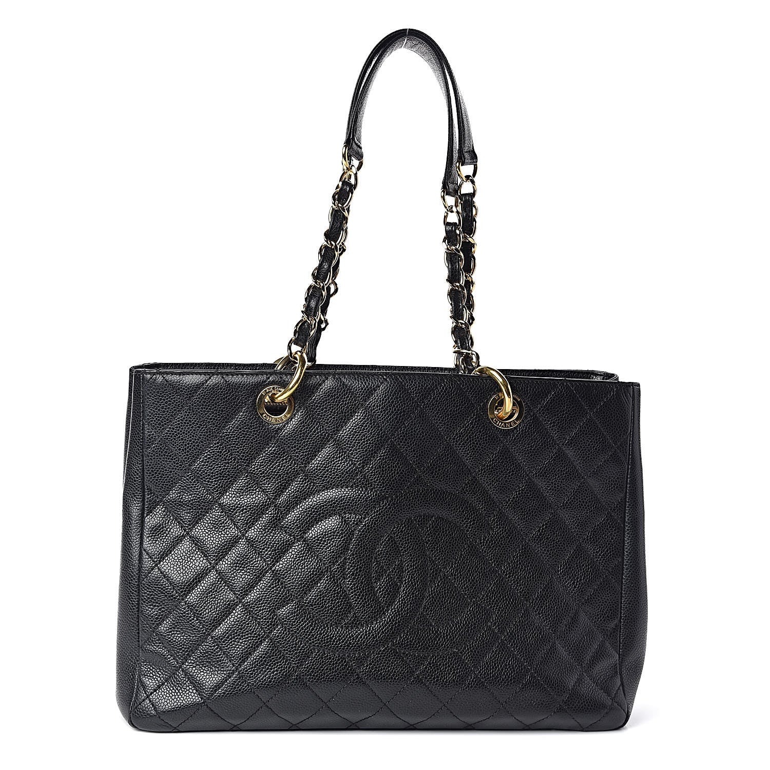 Chanel Caviar Quilted Grand Shopping Tote GST Black 1 of 16