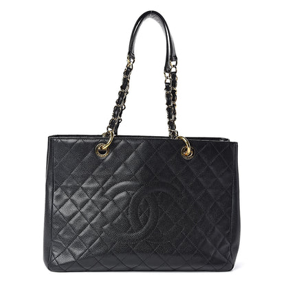 Chanel Caviar Quilted Grand Shopping Tote GST Black 1 of 16