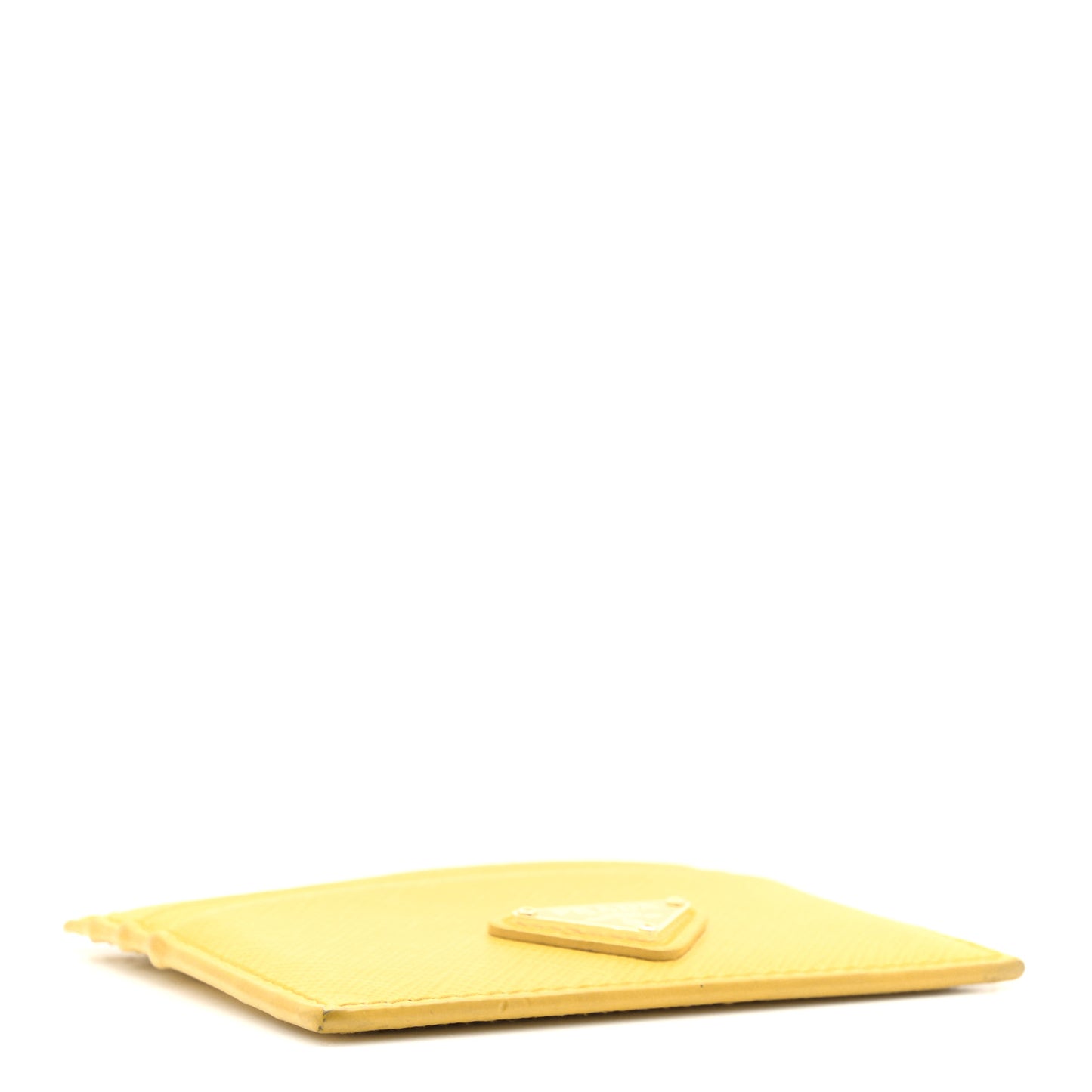 Saffiano Metal Card Holder Soleil