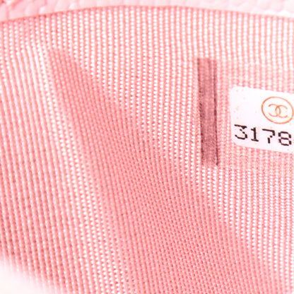 Chanel Caviar Quilted Card Holder Pink 8 of 8