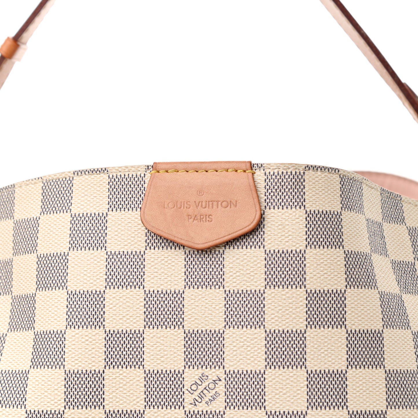 Damier Azur Graceful MM Rose Ballerine