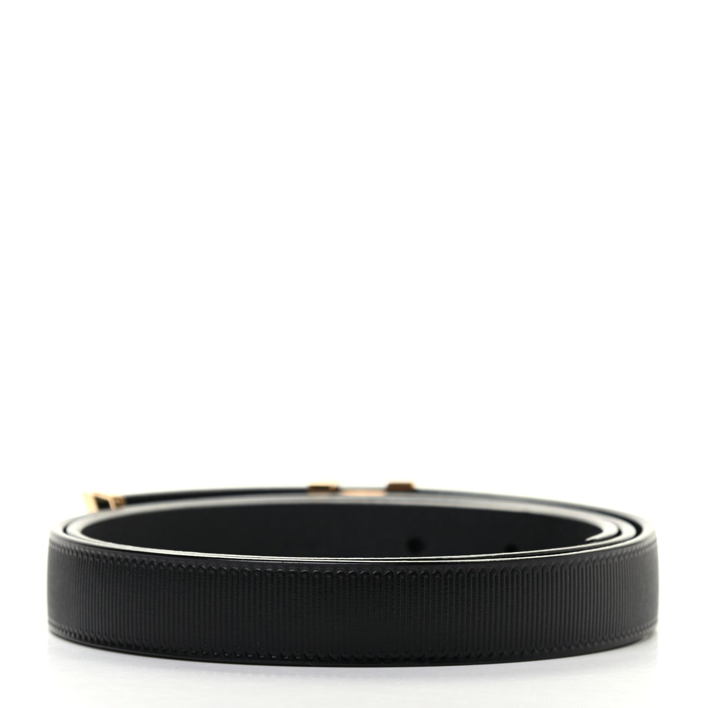 Calfskin Embossed 20MM LV Initiales Belt 80 32 Black