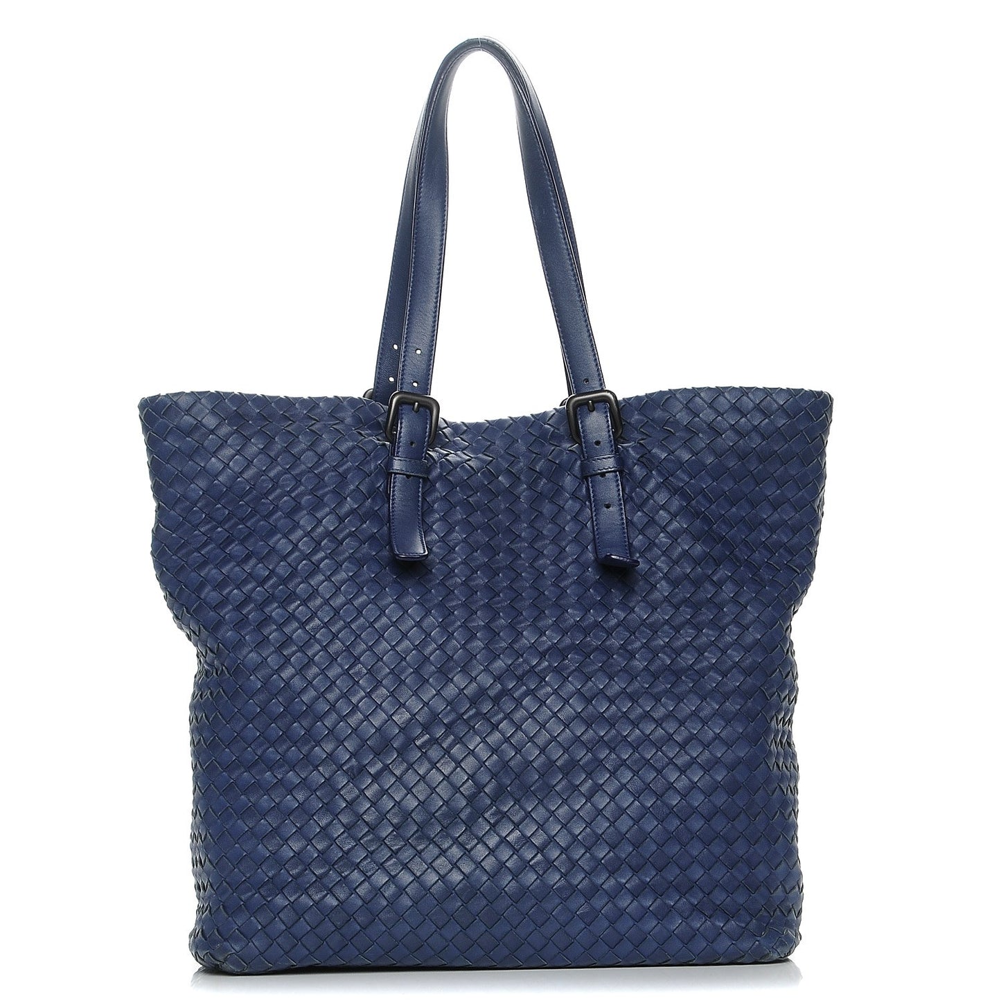 Nappa Intrecciato Large Tote Sapphire