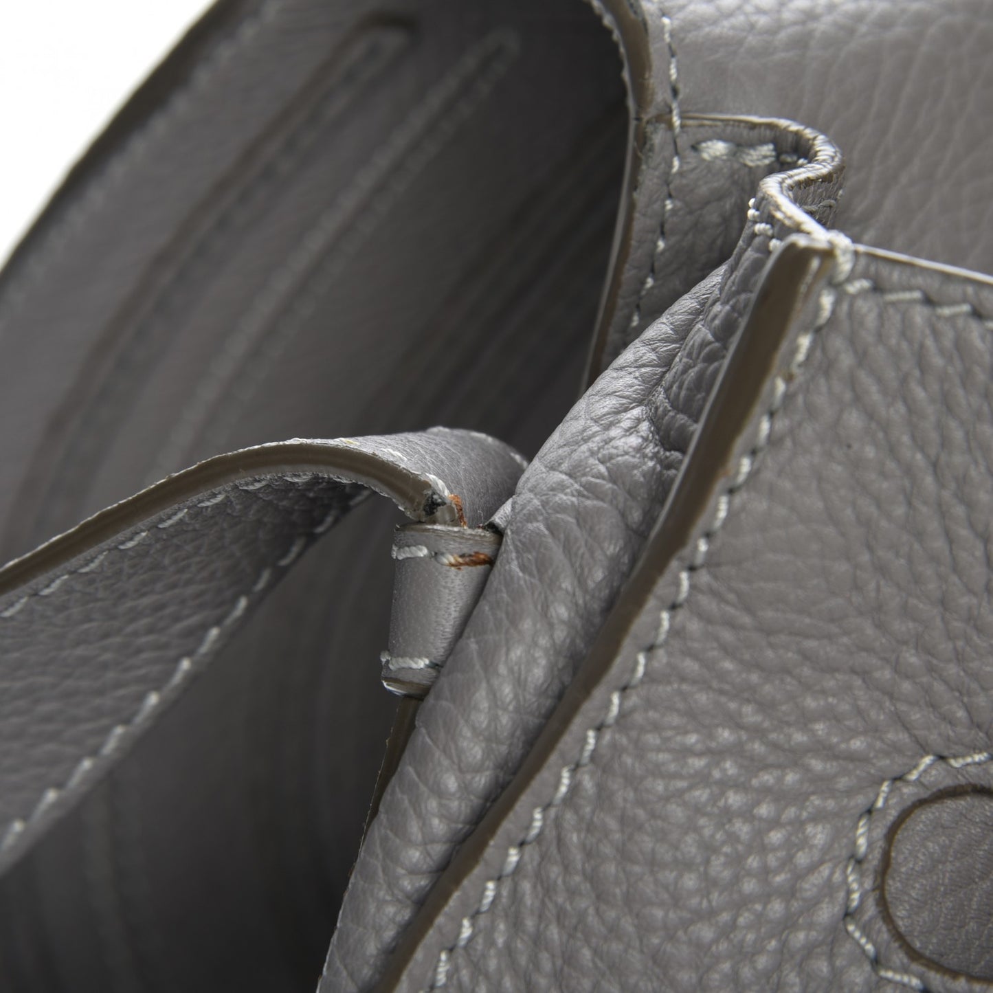 Calfskin Medium Marcie Round Crossbody Bag Cashmere Grey