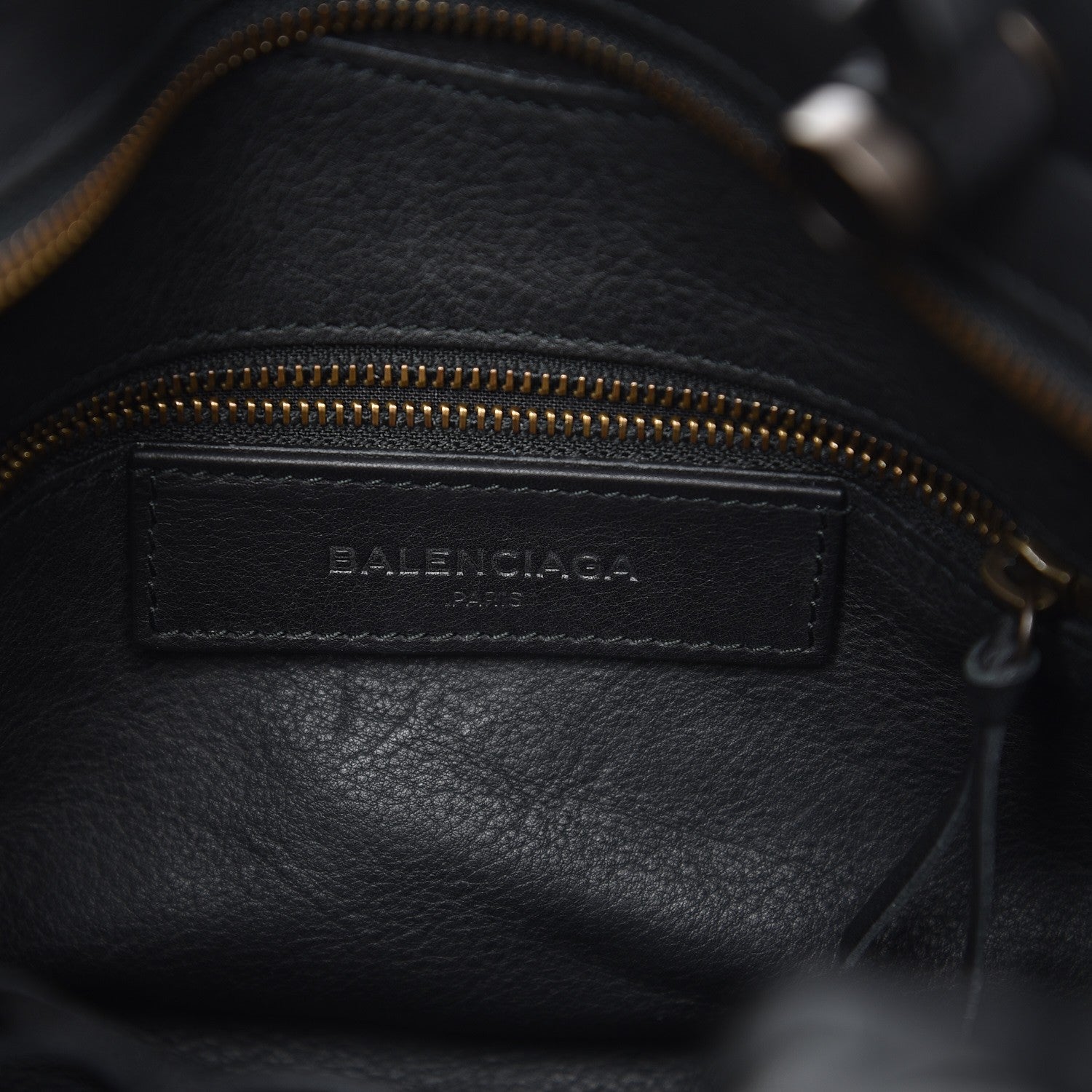 Balenciaga Veau Soyeux Perforated Blackout Hardware S City Black 7 of 9