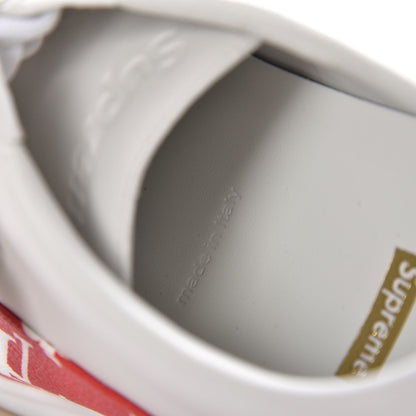 Louis Vuitton X SUPREME Calfskin Monogram Sneakers 9 White Red 10 of 11