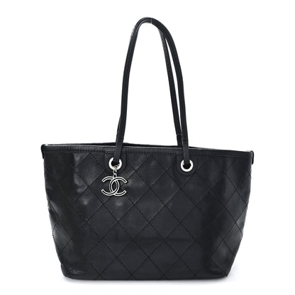 Chanel Grained Calfskin Shopping Fever Tote Black 1 of 10