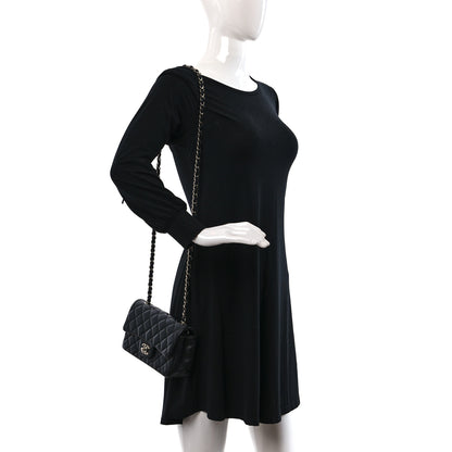 Chanel Lambskin Quilted Mini Rectangular Flap Black 2 of 12