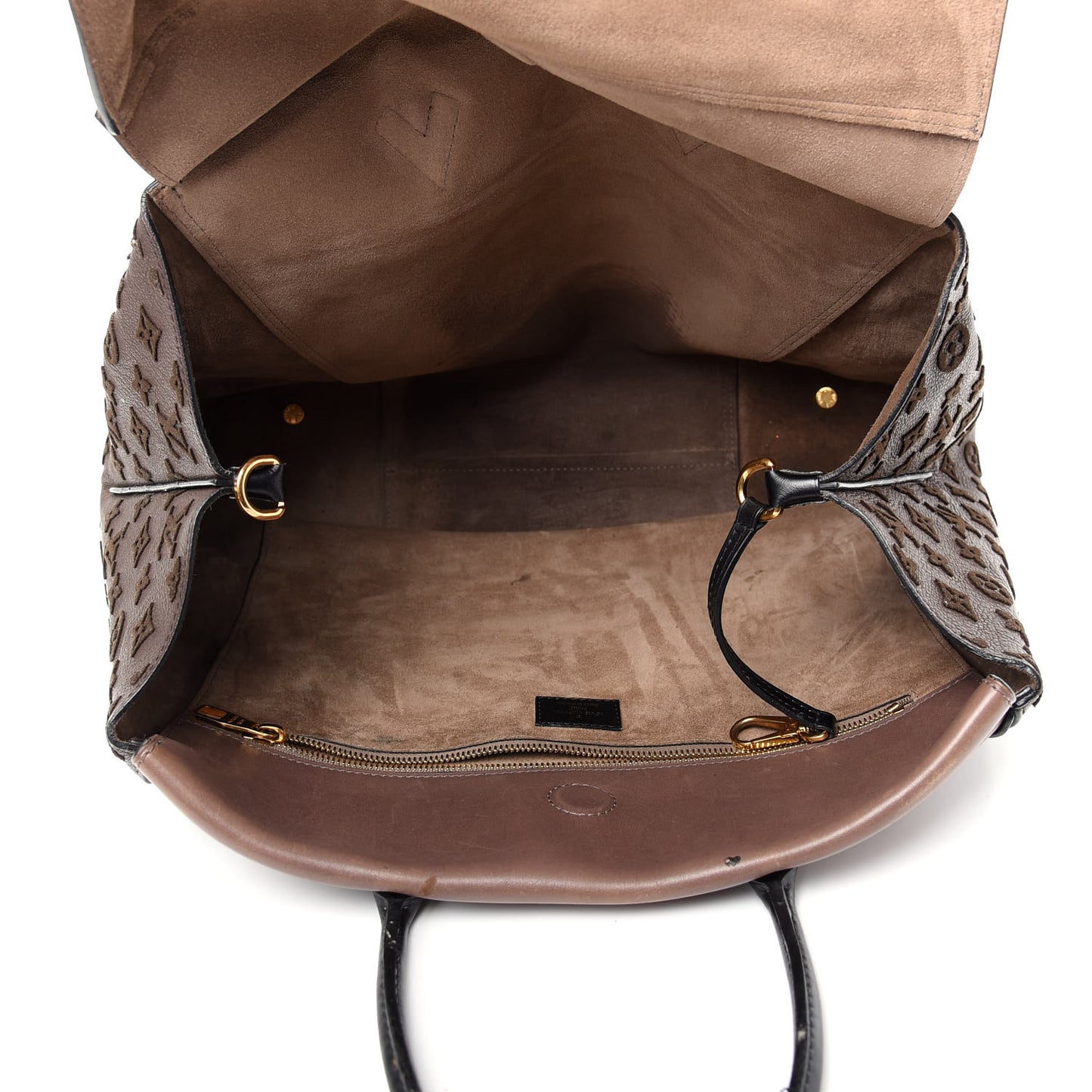 Cuir Orfevre Veau Cachemire Tote W GM Gris