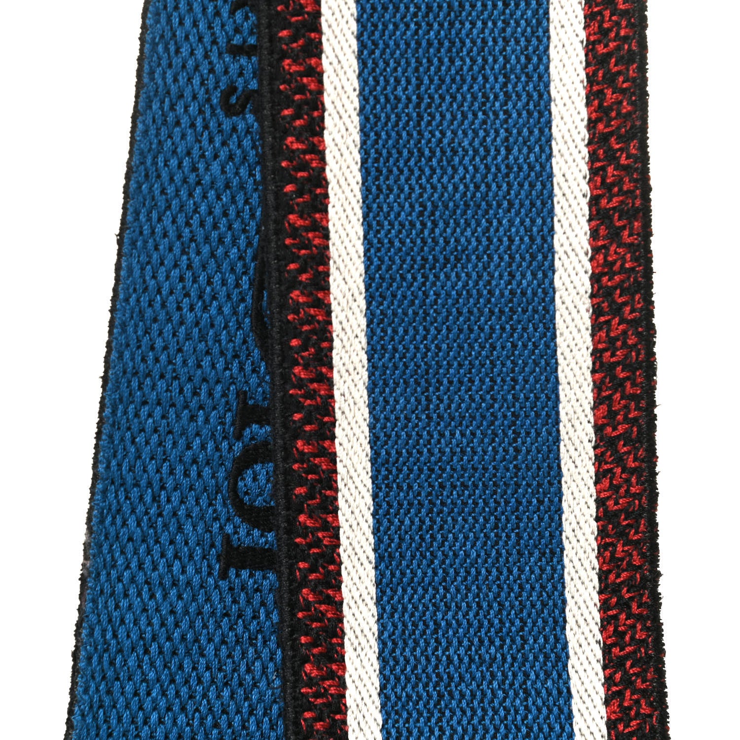 Christian Dior Canvas Embroidered Book Shoulder Strap Blue Multicolor 4 of 4