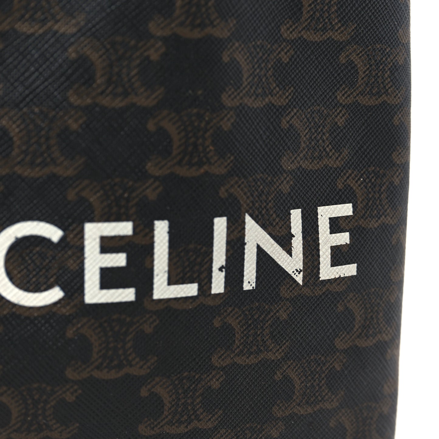 Triomphe Canvas Calfskin Mini Poche Bag Tan