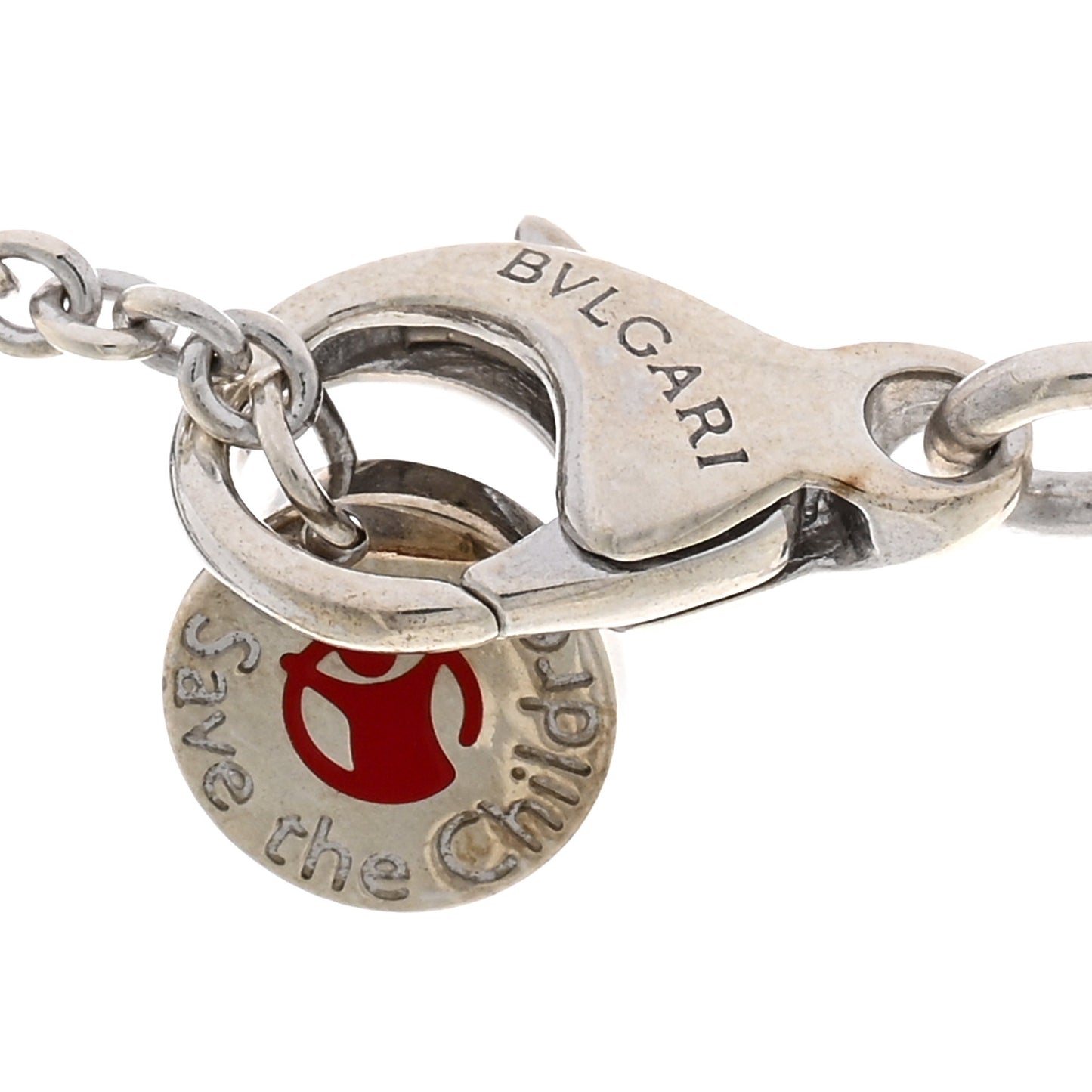 Sterling Silver Ceramic Save The Children Pendant Necklace