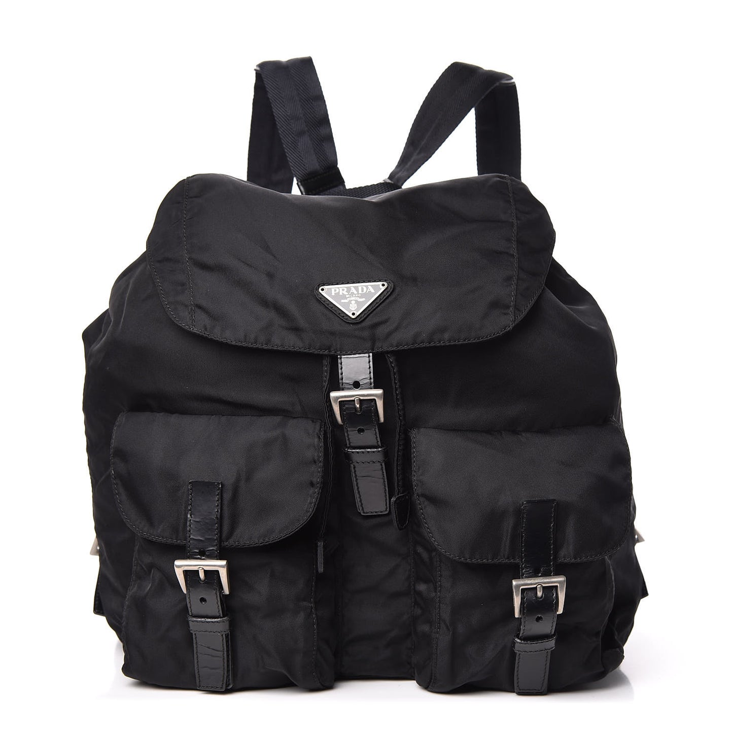 Nylon Vela Medium Backpack Black
