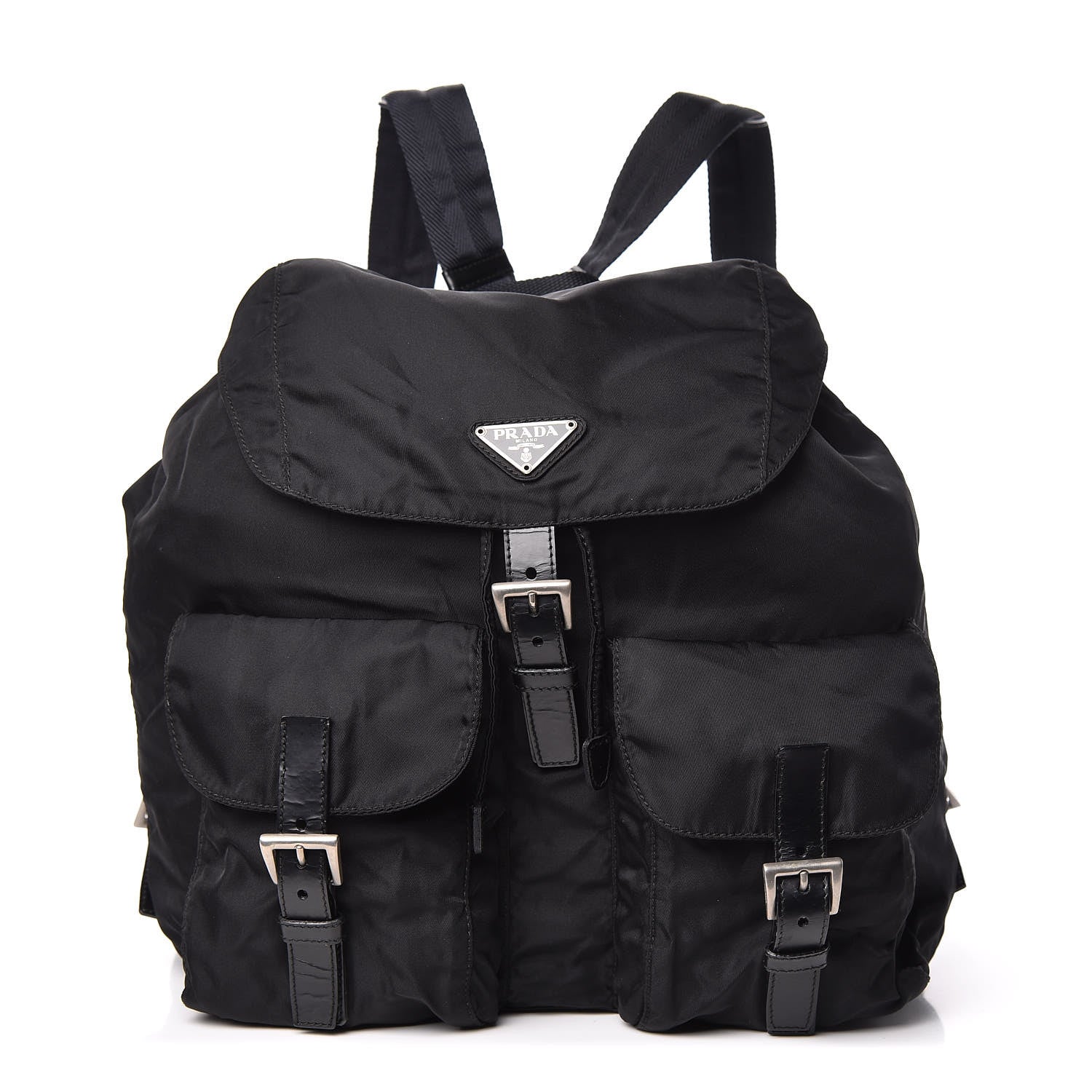 Prada Nylon Vela Medium Backpack Black 1 of 17