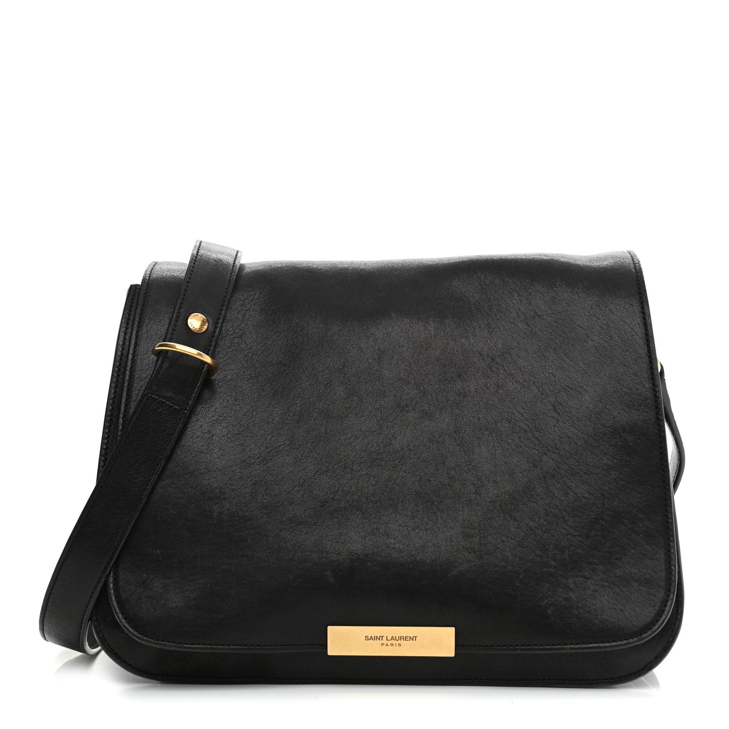 Lambskin Amalia Flap Shoulder Bag Black