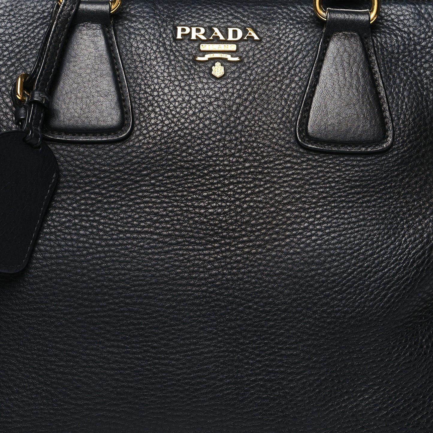 Vitello Daino Large Double Zip Tote Black