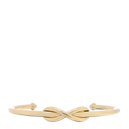 Tiffany 18K Yellow Gold Infinity Cuff Bracelet 1 of 3