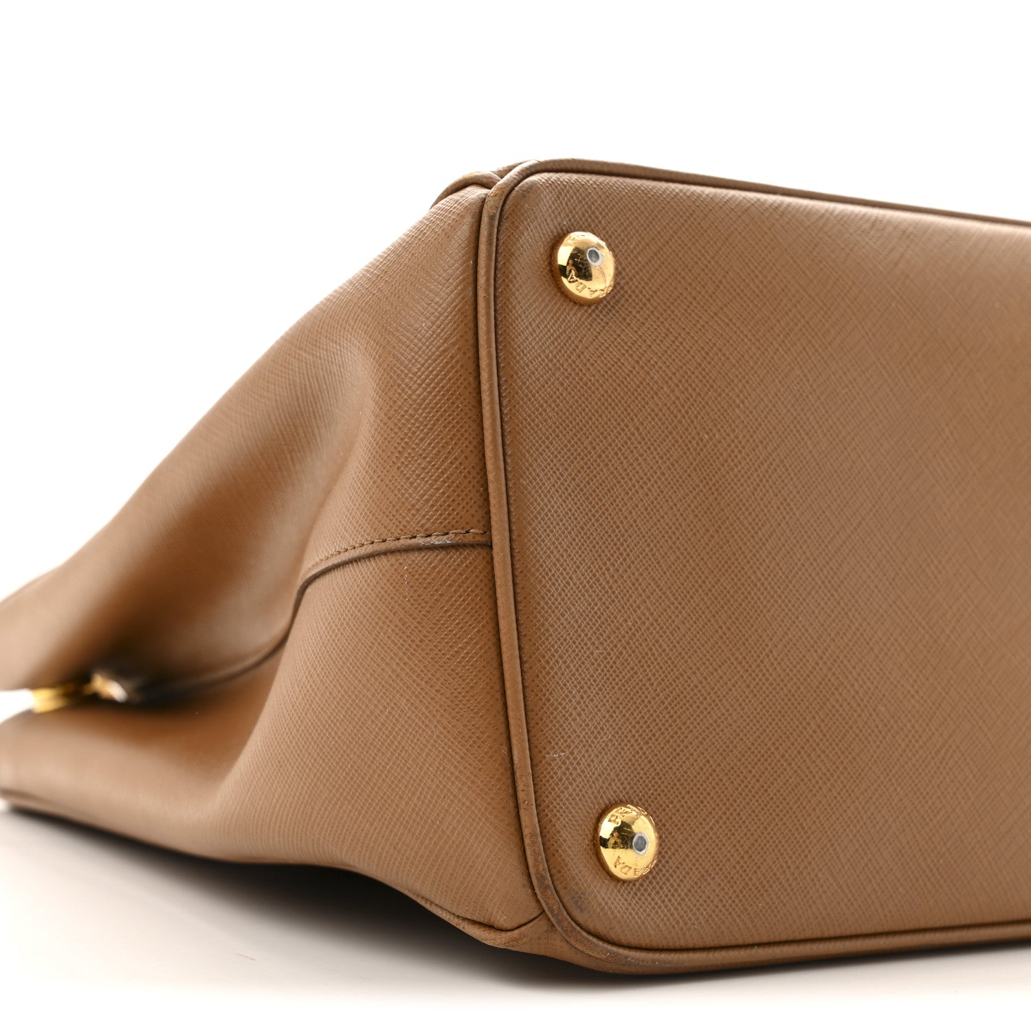 Prada Saffiano Medium Galleria Double Zip Tote Caramel 9 of 15