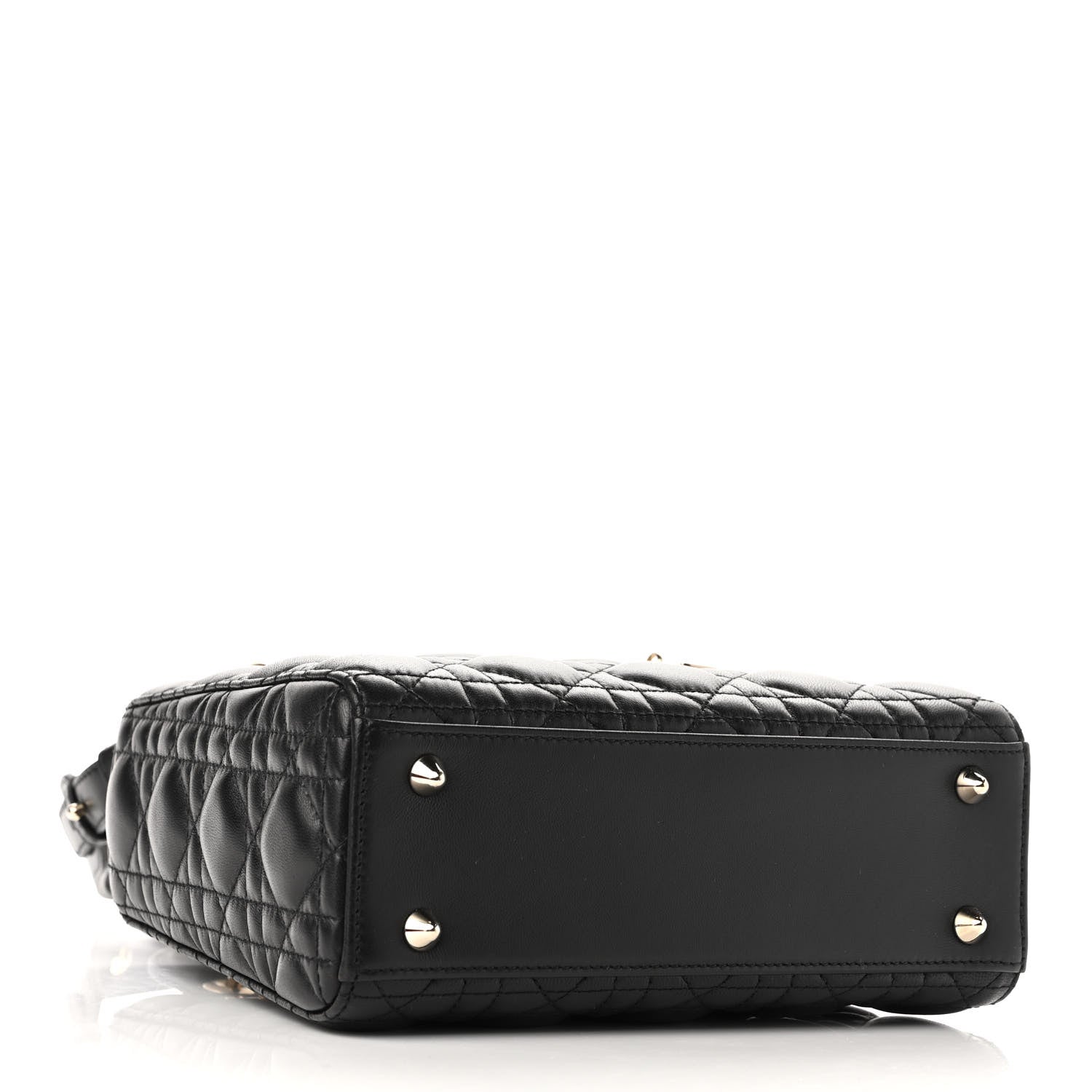 Christian Dior Lambskin Cannage Small My ABCDior Lady Dior Black 4 of 11