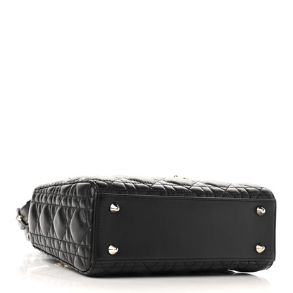 Christian Dior Lambskin Cannage Small My ABCDior Lady Dior Black 4 of 11