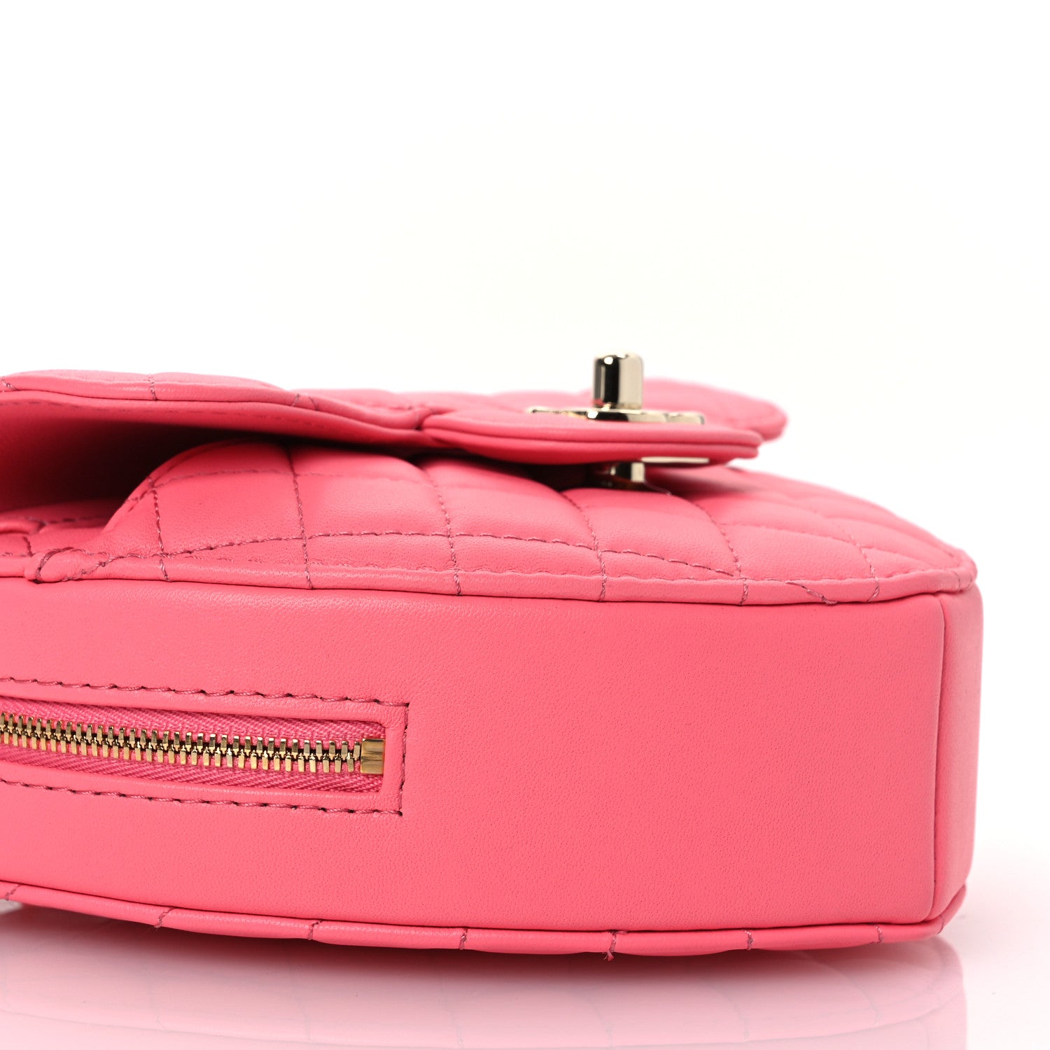 Chanel Lambskin Quilted CC In Love Heart Bag Pink 9 of 11
