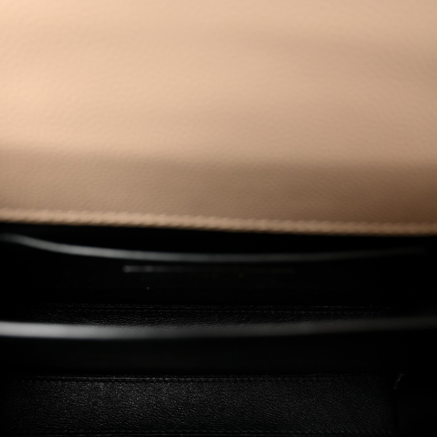 Saint Laurent Grain de Poudre Mini Classic Monogram Cassandra Top Handle Dark Beige 5 of 11